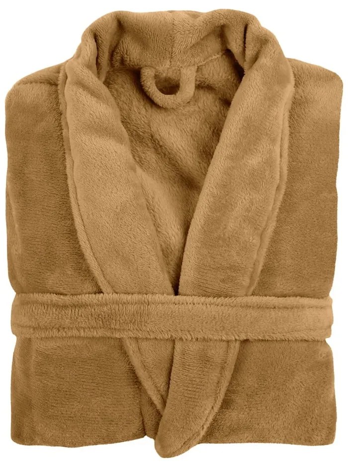 Cozy barna plüss fürdőköpeny, L/XL - Tiseco Home Studio