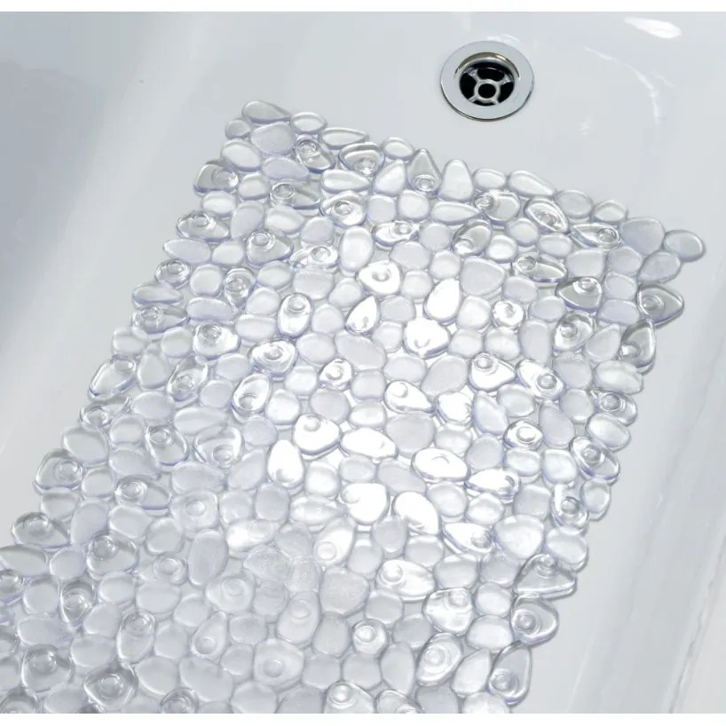 Spirella RIVER STONE csúszásgátló fürdőkád alátét,átlátszó, 75 x 36 cm