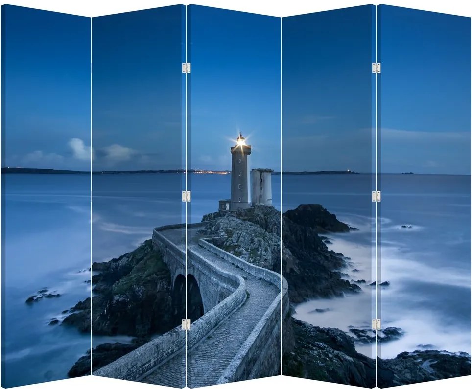 Paraván - A világítótorony és a tenger (210x170 cm)