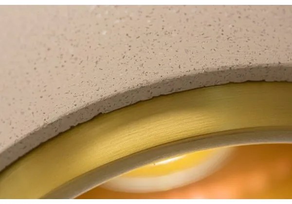 Klausen 111040 - Csillár zsinóron CONCRETE 1xGU10/5W/230V szürke/arany