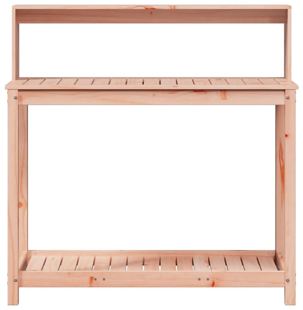 tömör duglászfenyő ültetőasztal polcokkal 108 x 50 x 109,5 cm