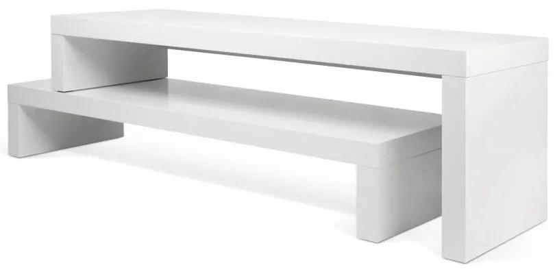 Cliff Walnut fehér variálható asztal - TemaHome