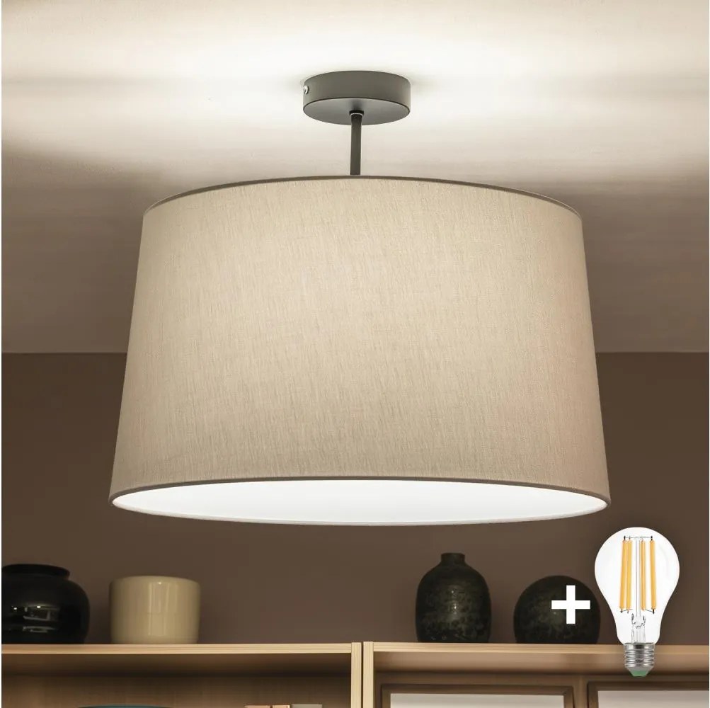 BRILAGI - CERIA LED felületre szerelhető csillár 1xE27/60W/230V Ø 45 cm fekete/szürke