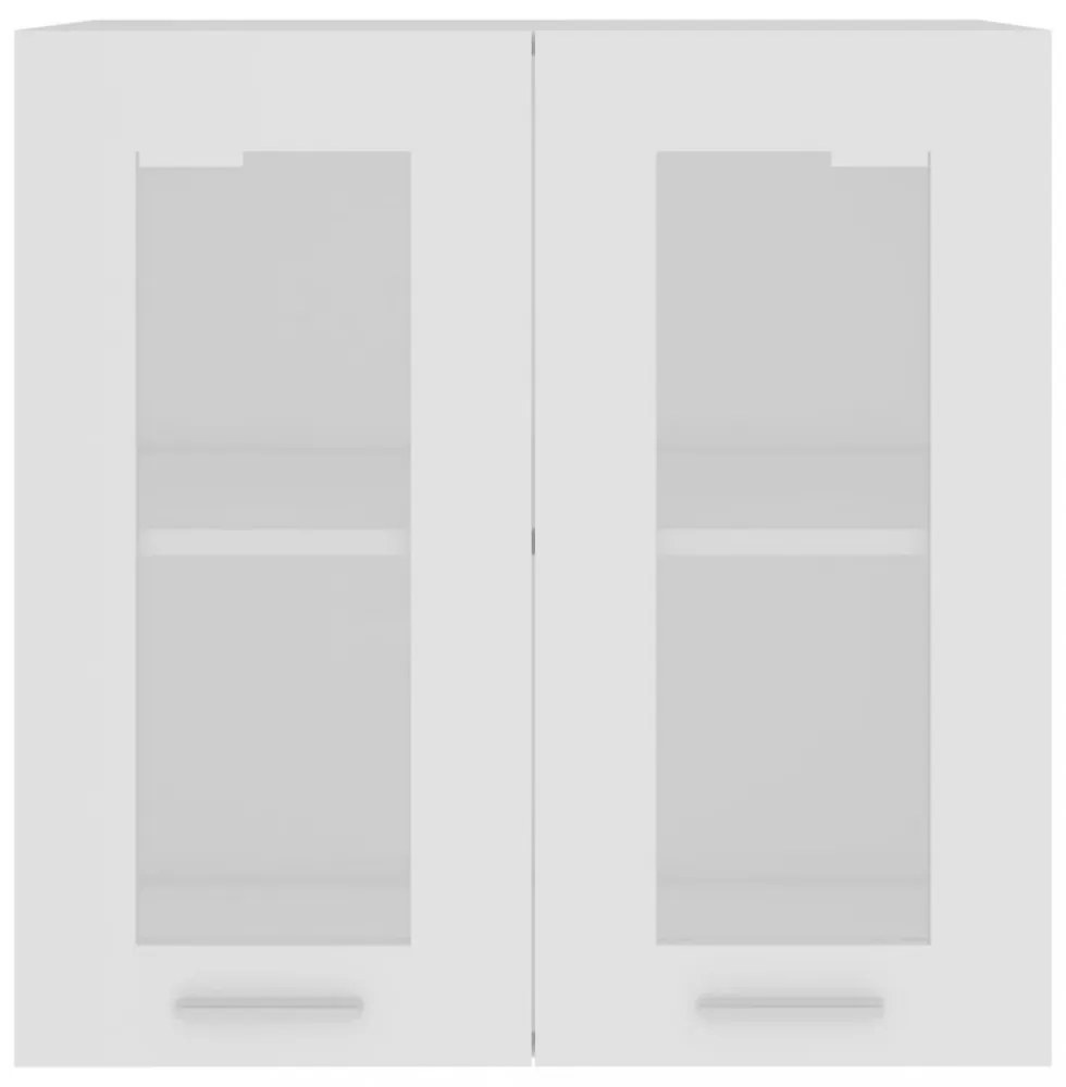 “Lyon” fehér szerelt fa függő üvegszekrény 60 x 31 x 60 cm