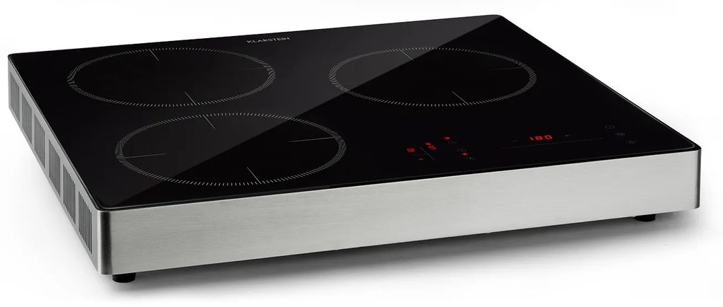 Klarstein TrinityCook, indukciós főzőlap, 3400 W, érintésvezérlés, üveg