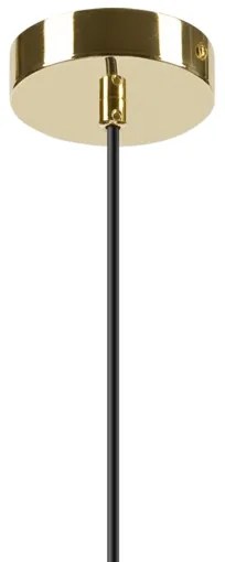 Csillár zsinóron HARMA 1xE27/15W/230V átm. 14 cm fehér/arany