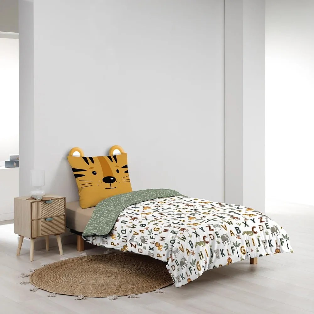 Egyszemélyes pamut gyerek ágyneműhuzat 140x200 cm Tigry – douceur d'intérieur