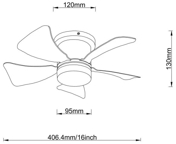 Globo 03609W - HINES dimmelhető LED mennyezeti ventilátor LED/10W/230V + távirányító fehér