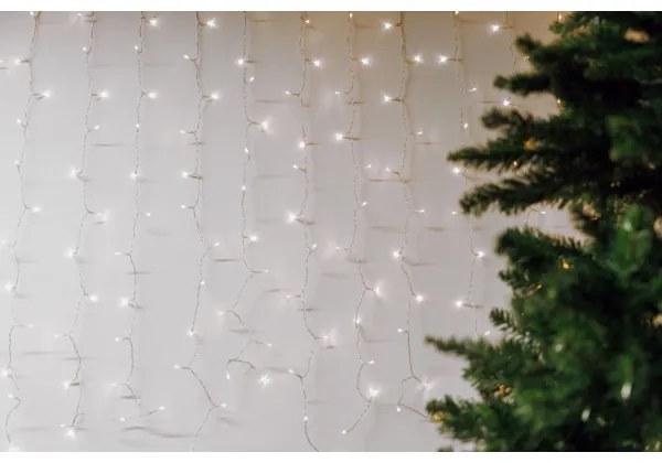 LED Kültéri karácsonyi lánc CURTAIN 480xLED/8,4W/230V 3x3 m IP44 hideg fehér