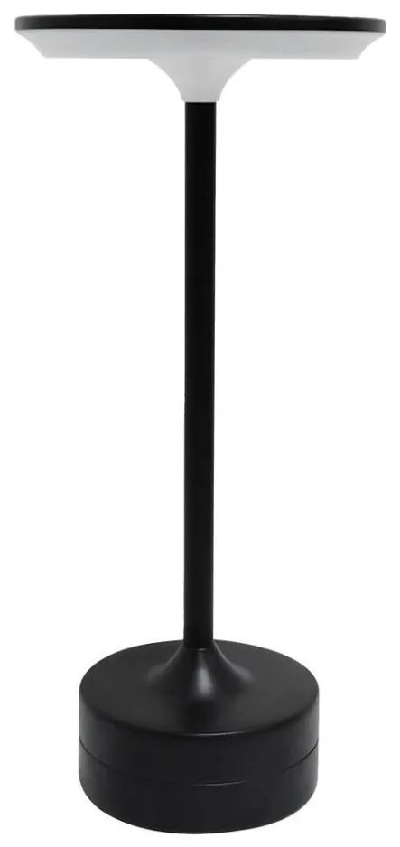 Tölthető érintésvezérlésű LED asztali lámpa TAVOLO LED/2,5W/5V 2400 mAh 3000-6000K fekete