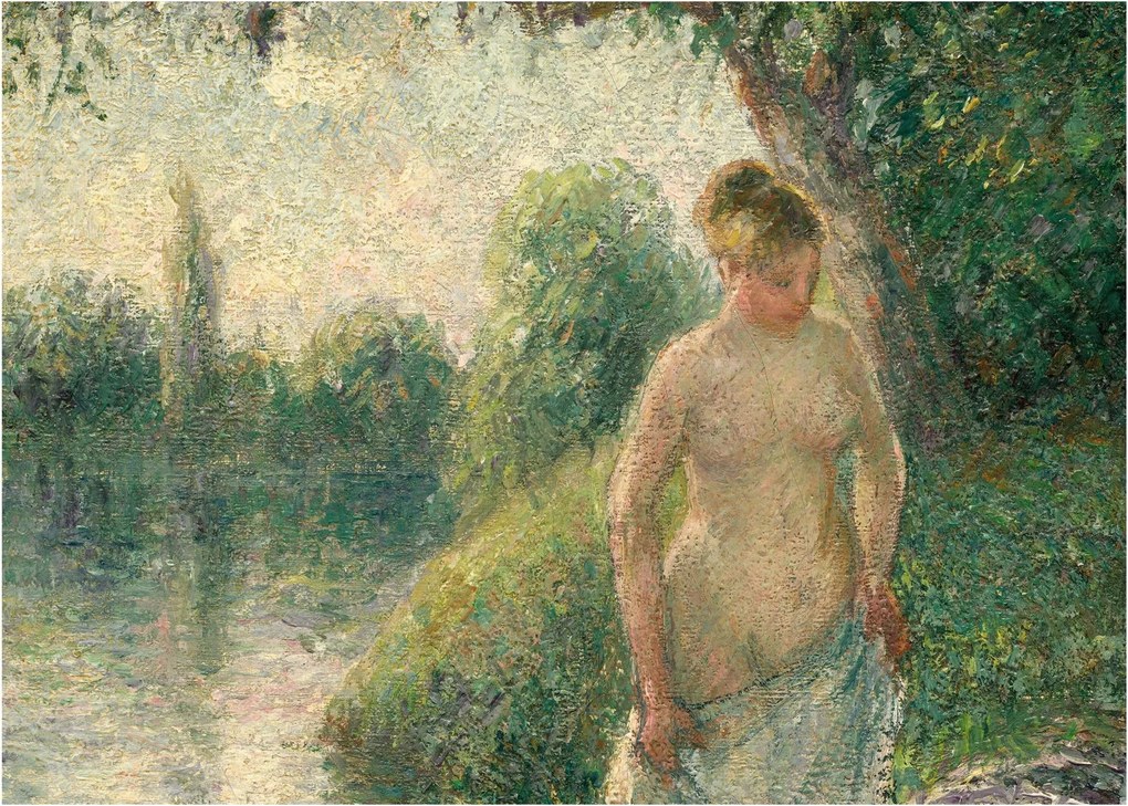 Kép - Camille Pissarro, The Bather, reprodukciók (70x50 cm)