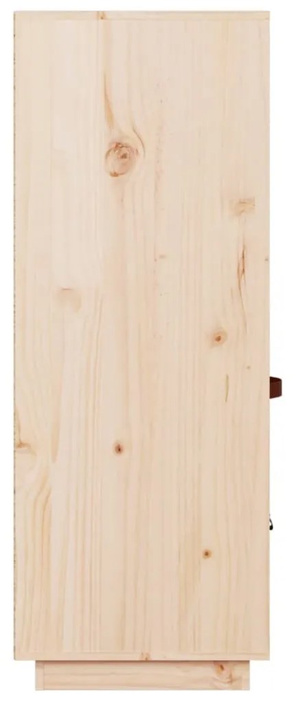 tömör fenyőfa magasszekrény 67 x 40 x 108,5 cm