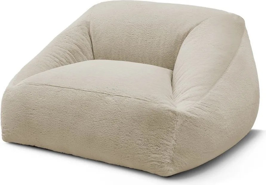 Bézs műszőrme babzsákfotel Lilibet – Bobochic Paris