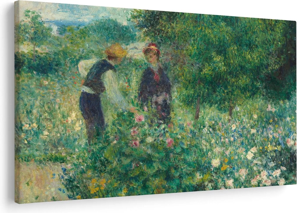 Kép - Auguste Renoir, Picking Flowers, reprodukciók (90x60 cm)