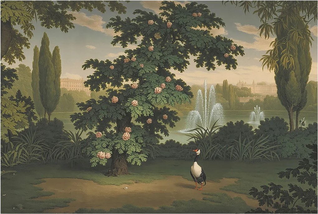 Fotótapéta Fali ragasztó szett Természetes kert 104x70 Ragasztó