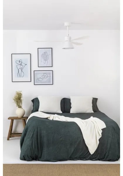 FARO 33760WT-22-LED Fényerő-szabályozható ventilátor AMELIA L CONE LED/20W/230V fehér átm. 132 cm WT + DO