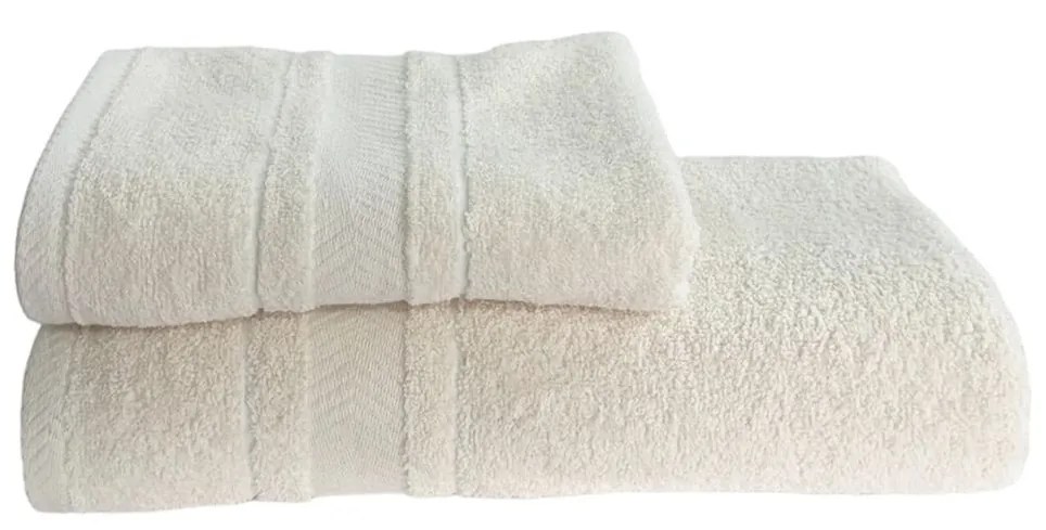 Frottír törölköző deluxe Monaco krém 70x140cm TiaHome