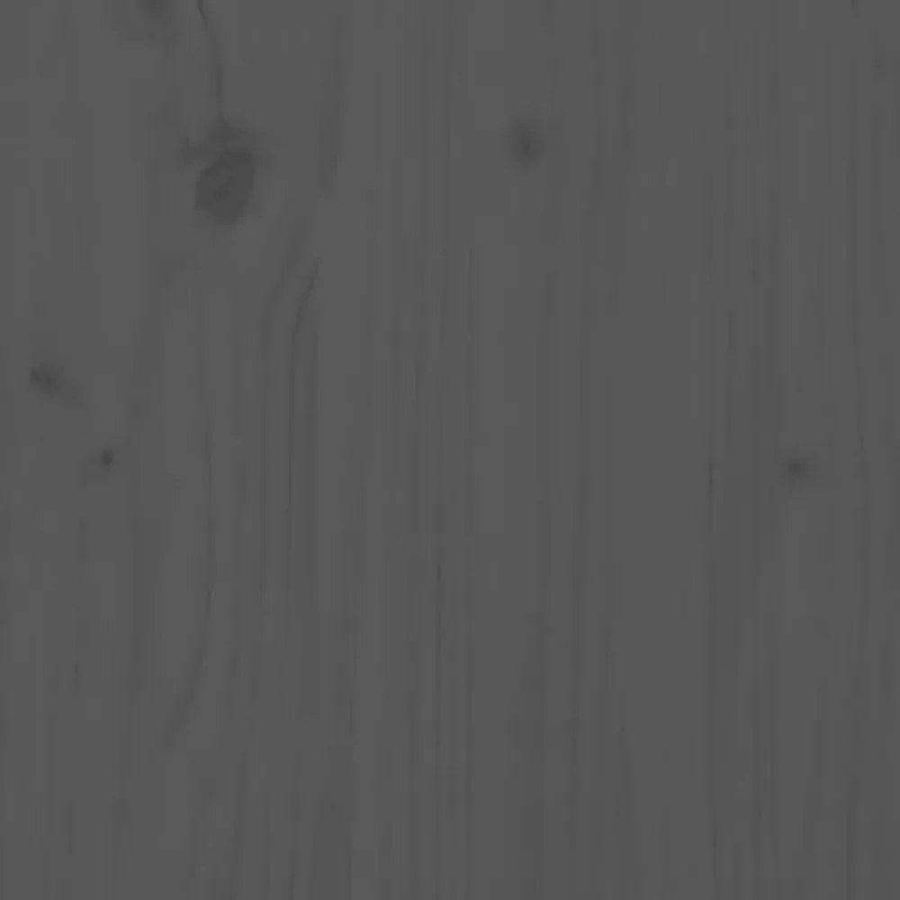 szürke tömör fenyőfa tálalóasztal 110 x 40 x 80 cm
