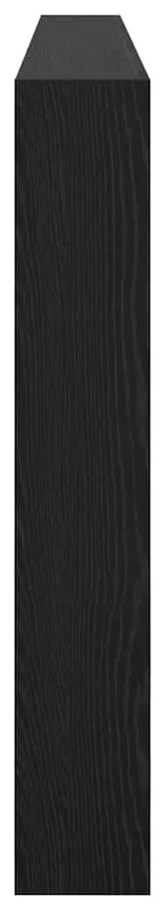 Fejtámla polcokkal Fekete tölgy 220 x 17 x 102 cm Faanyag