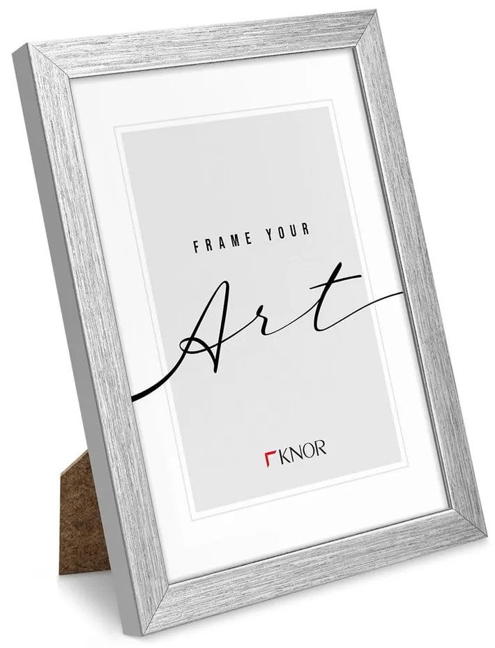 Ezüstszínű álló-fali képkeret 20x26 cm – knor