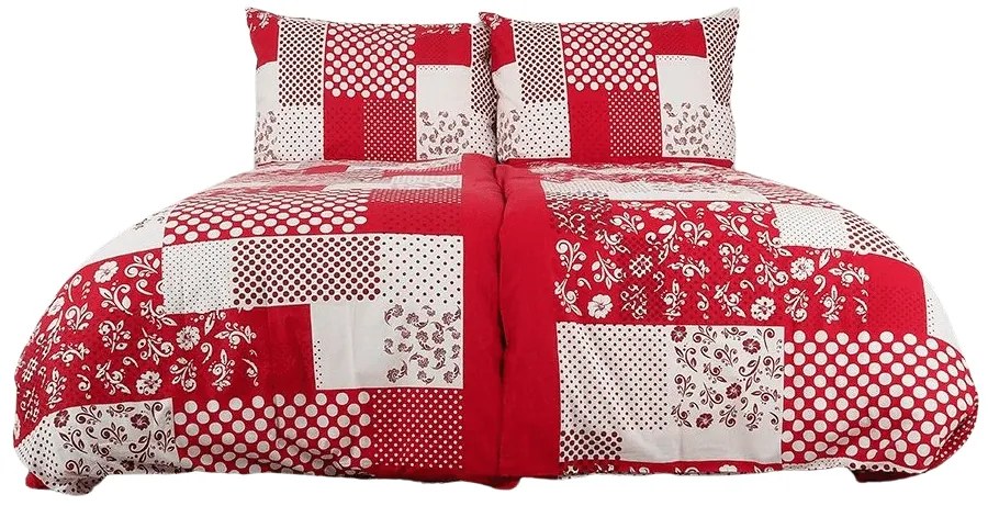 Pamut ágynemű PERISO piros Ágyneműhuzat mérete: 70 x 90 cm | 140 x 200 cm