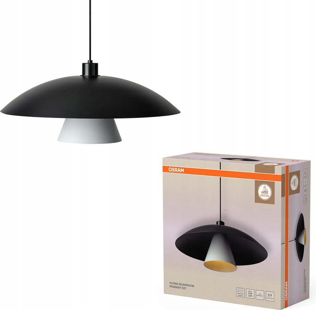 Mennyezeti Lámpa Függő Dekoratív E27 Decor Flying Mushroom Pendant Osram