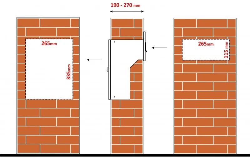 S9 T beépíthető postaláda antracit