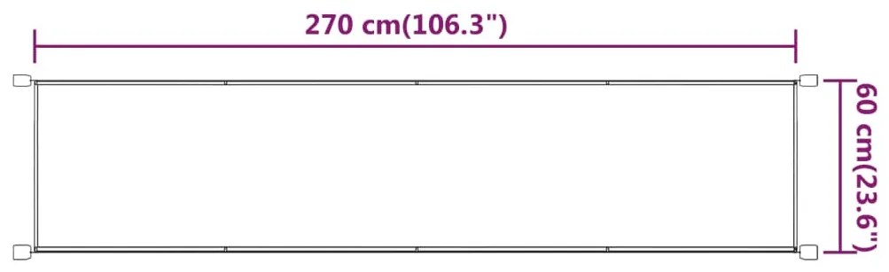 kék oxford szövet függőleges napellenző 60 x 270 cm