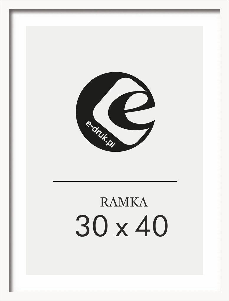 Képkeret 30x40 Fehér plexi képkeret mdf ajándéknak