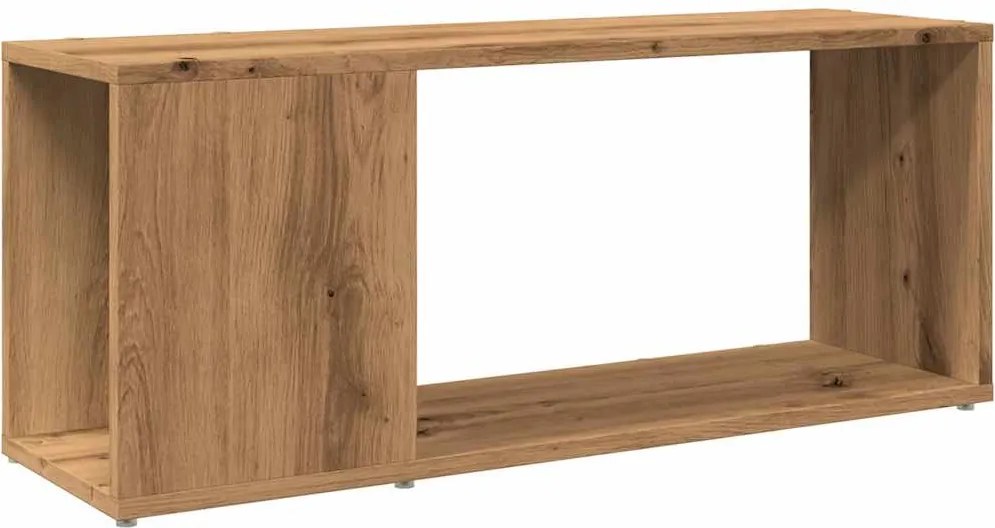 vidaXL kézműves tölgy színű szerelt fa TV-szekrény 80x24x32 cm