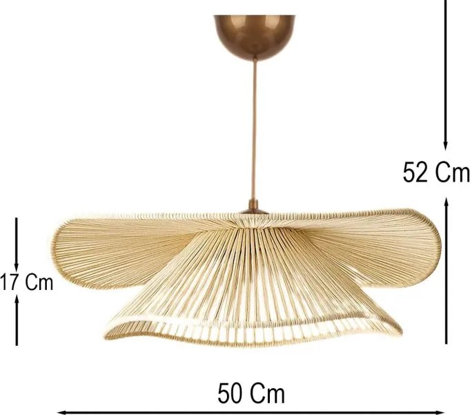 Opviq függőlámpa, krém