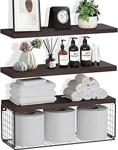 Zvzm fa polc 40 x 15 cm barna árnyalatok