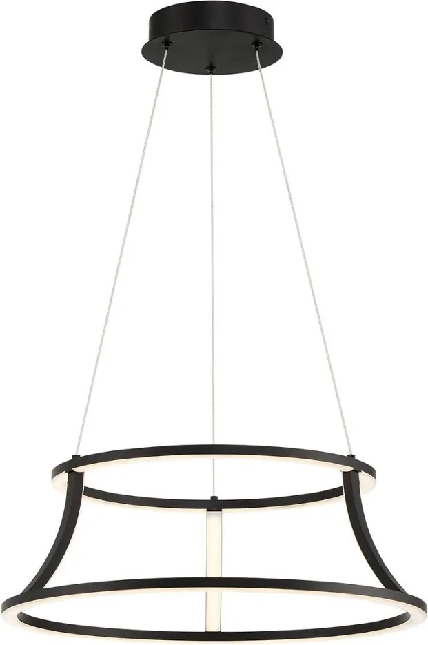 ELSTEAD QN-CADOUX-P-BK CADOUX Modern Led Függesztett Lámpa Fehér, Matt Fekete LED IP20