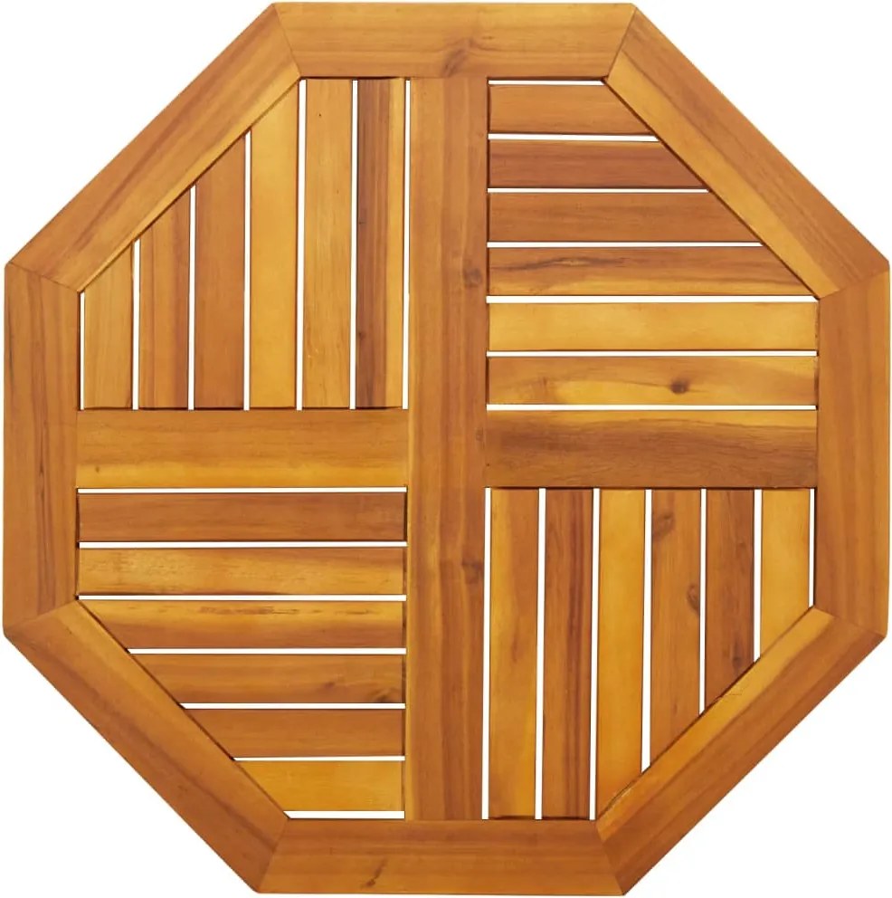 vidaXL tömör akácfa nyolcszögletű asztallap 70 x 70 x 2 cm