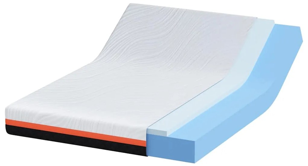Matrac Fehér és Szürke 140 x 190 cm Gél Memóriahab