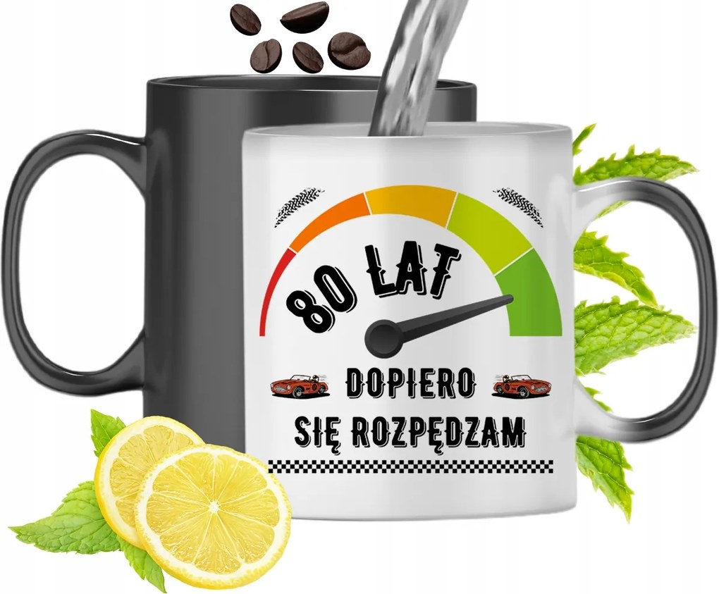 Mágikus Bögre Születésnapra 80-AS Színváltós, fényképes nyomattal