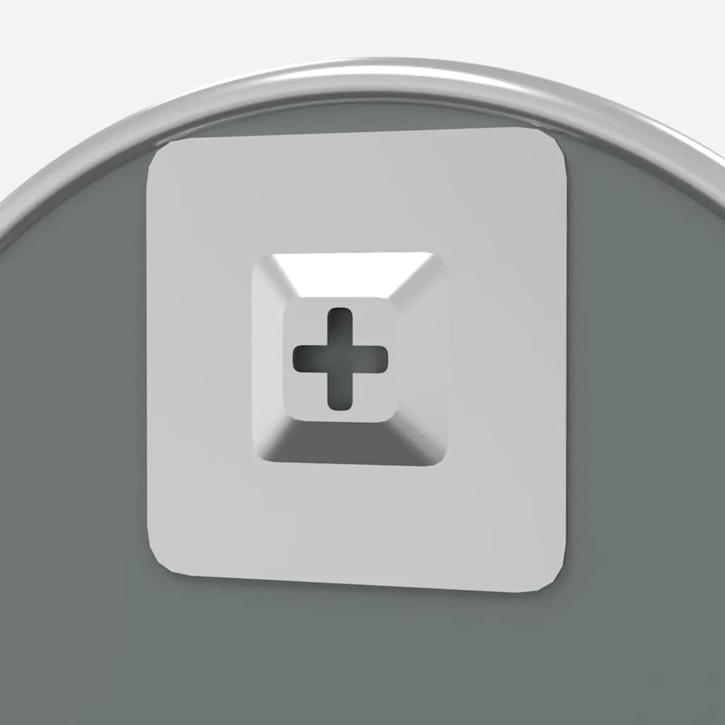 ezüstszínű falitükör Ø 40 cm Kerek