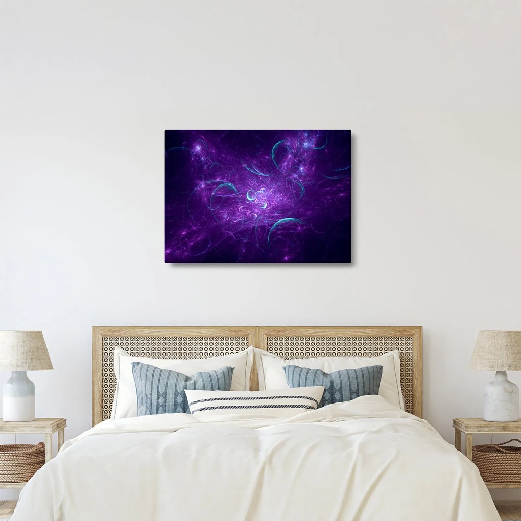 Modern kék absztrakció képe (70x50 cm)