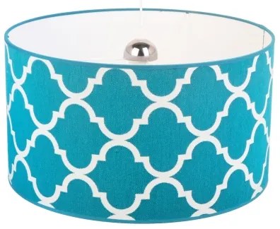 Duolla - Csillár zsinóron MAROKO 1xE27/40W/230V átm. 45 cm türkiz/fehér