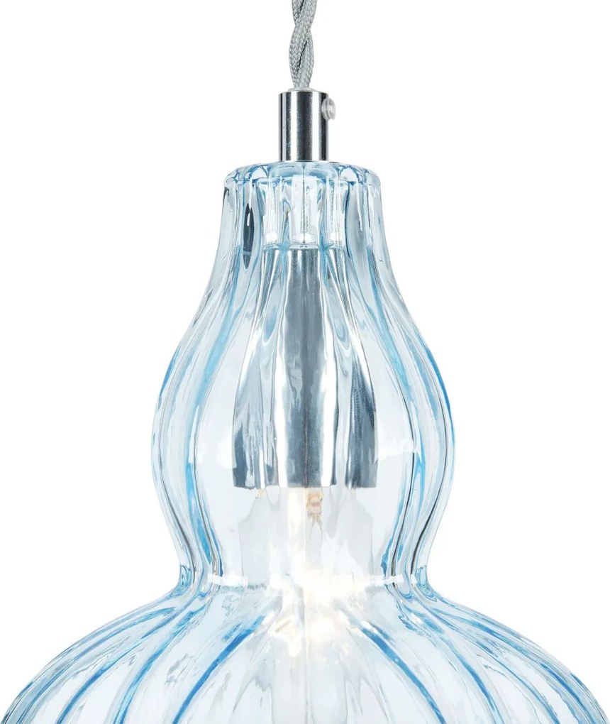 MAYTONI MOD238-PL-01-BL EUSTOMA Modern Függesztett Lámpa Kék, Nikkel E14 IP20