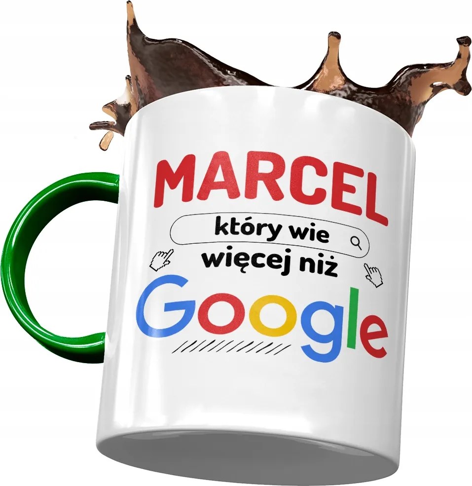 Zöld bögre Marcel Kollégáknak Ajándék Nyomtatott Fotóval