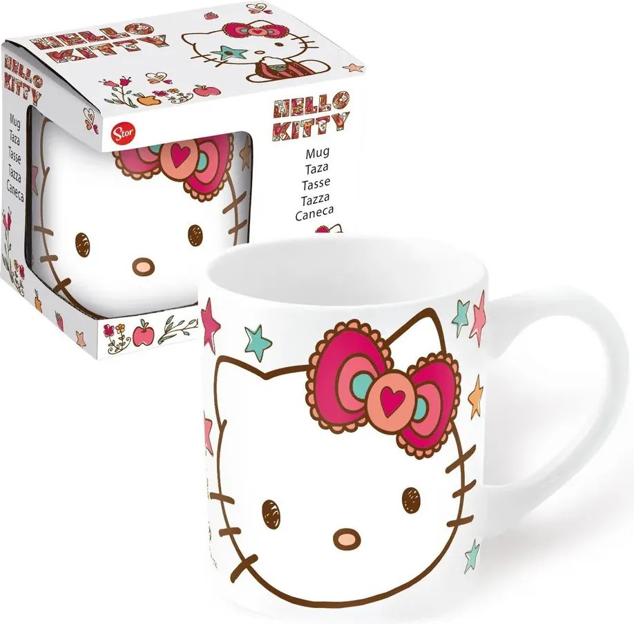 Hello Kitty Stars porcelán bögre 325 ml (11 oz) Díszdobozban