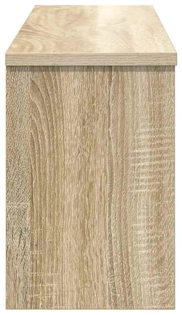 Fali Kabáthorog polcokkal sonoma tölgy 80 x 20 x 30 cm Faanyag
