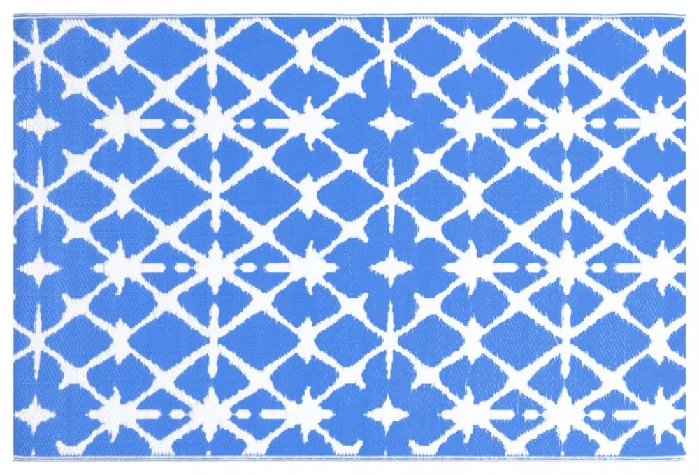 kültéri szőnyeg ARAKIL kék-fehér 80x150 cm PP