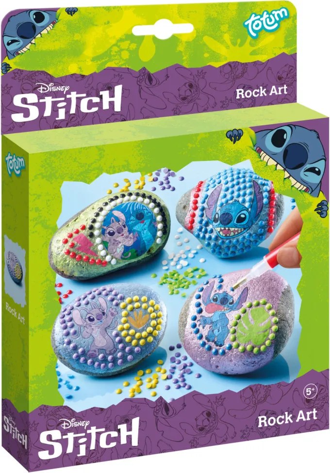 Disney Lilo és Stitch, A csillagkutya Angel kavics díszítő készlet matricával