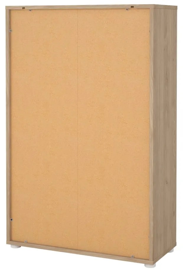 Natúr színű könyvespolc tölgyfa dekorral 80x124 cm Sign – Tvilum