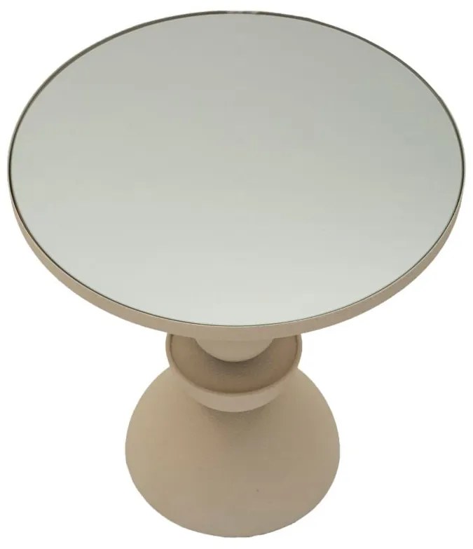 kortárs dohányzóasztal tükörlappal Ø40 cm – Dune