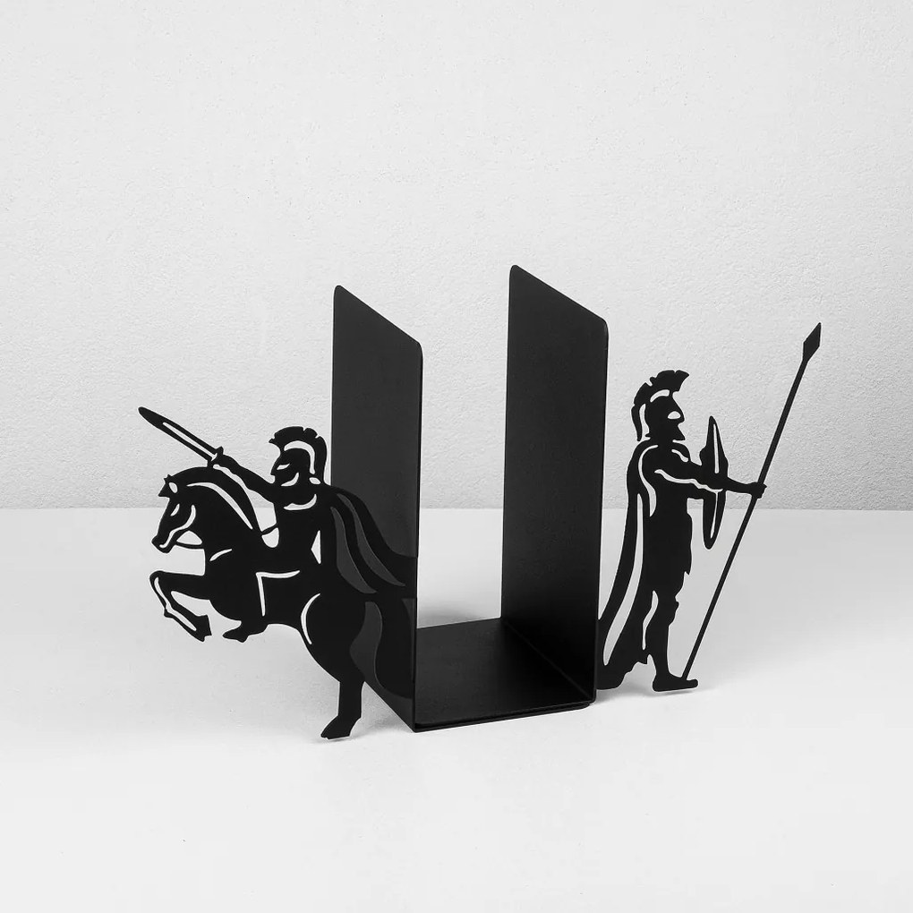 Kitap fém könyvtámasz, fekete, 40×14 cm