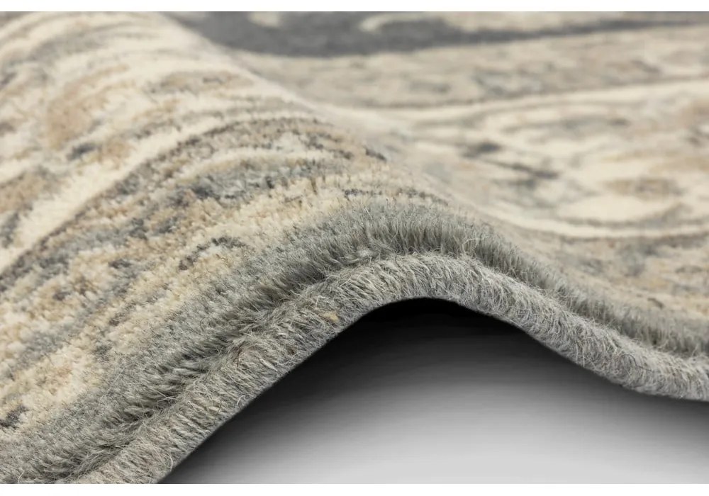 Szürke gyapjú szőnyeg 160x240 cm Beatrice – Agnella