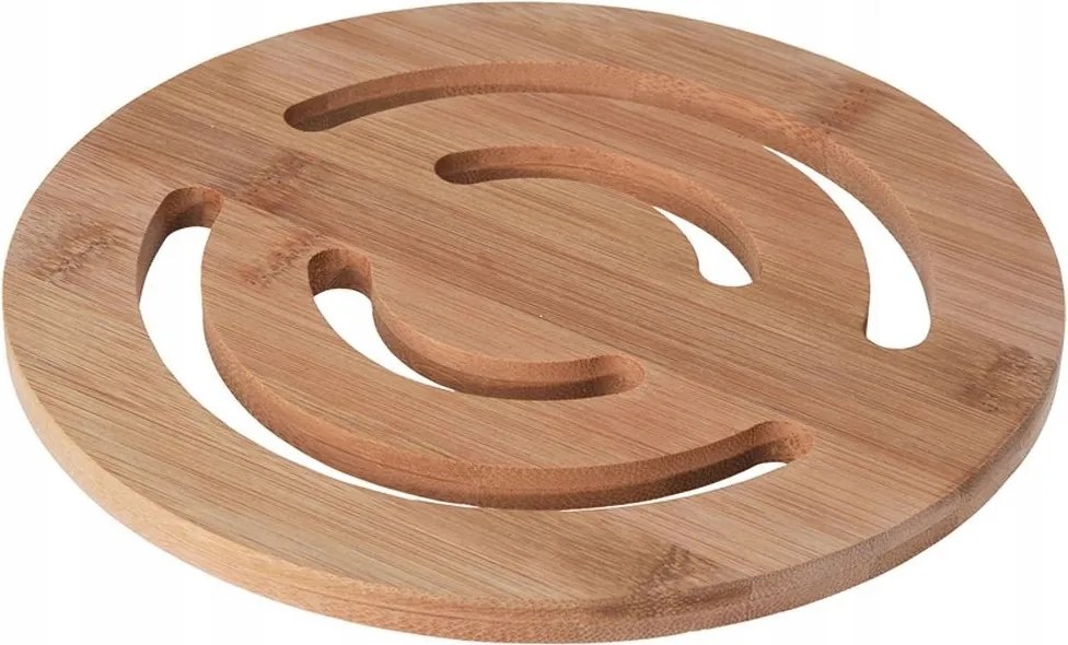 Edénytartó Állvány Bambusz Szigetelő Alátét Kerek Konyhai 20 CM